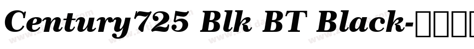Century725 Blk BT Black字体转换